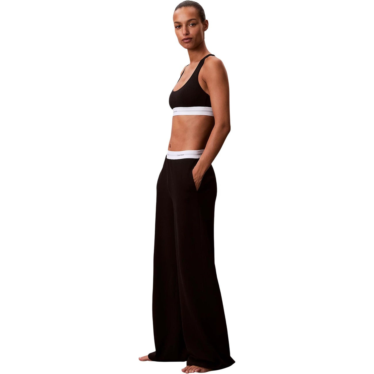 Pantalon Jersey Calvin Klein Femme – Noir