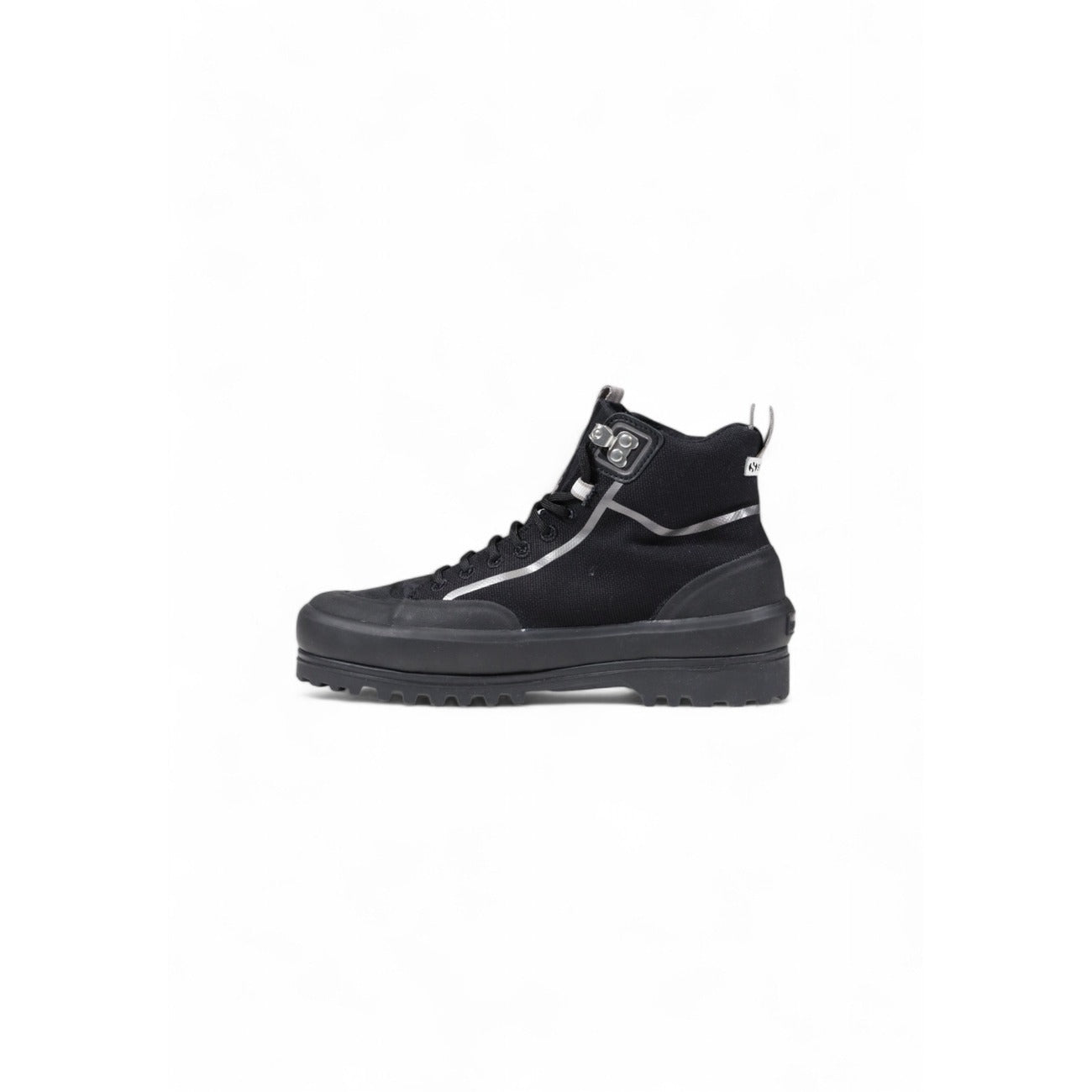 Baskets plateforme femme Superga en tissu – Noir