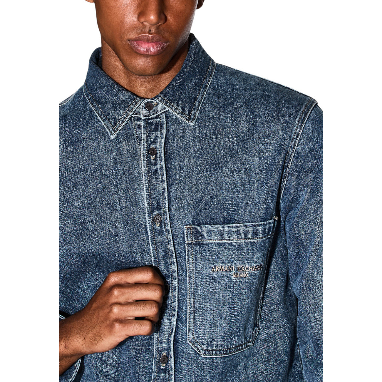Chemise Armani Exchange Homme bleue