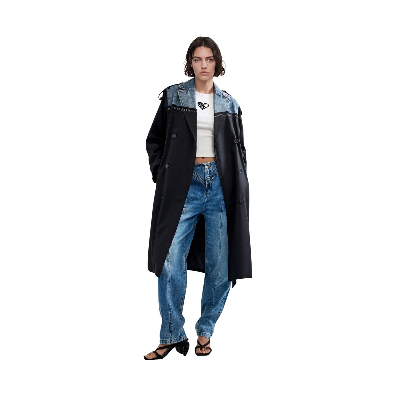 Women's Desigual cotton and lyocell jacket – Black
