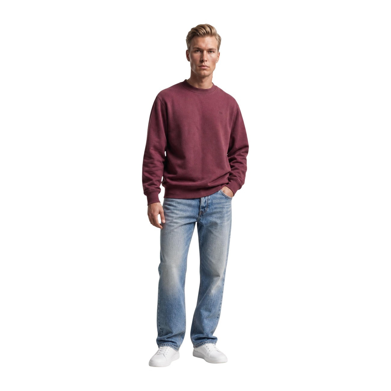Sweat homme Levi's en coton – Bordeaux