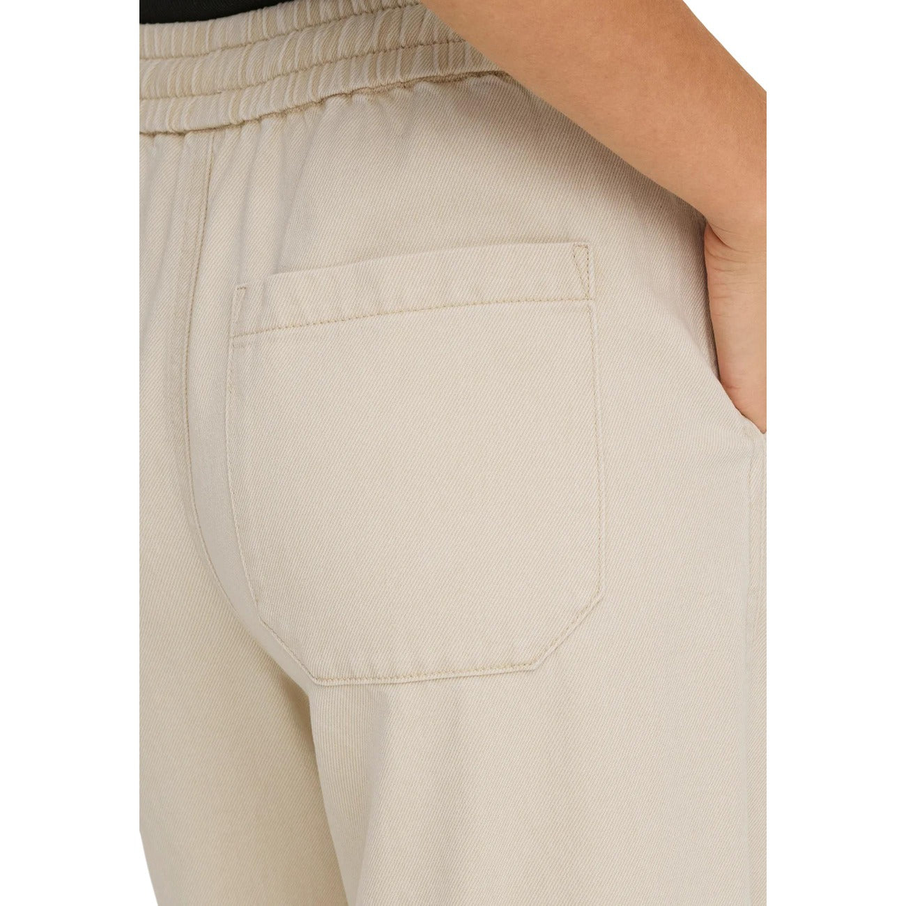 Women's Only cotton and lyocell trousers - Beige