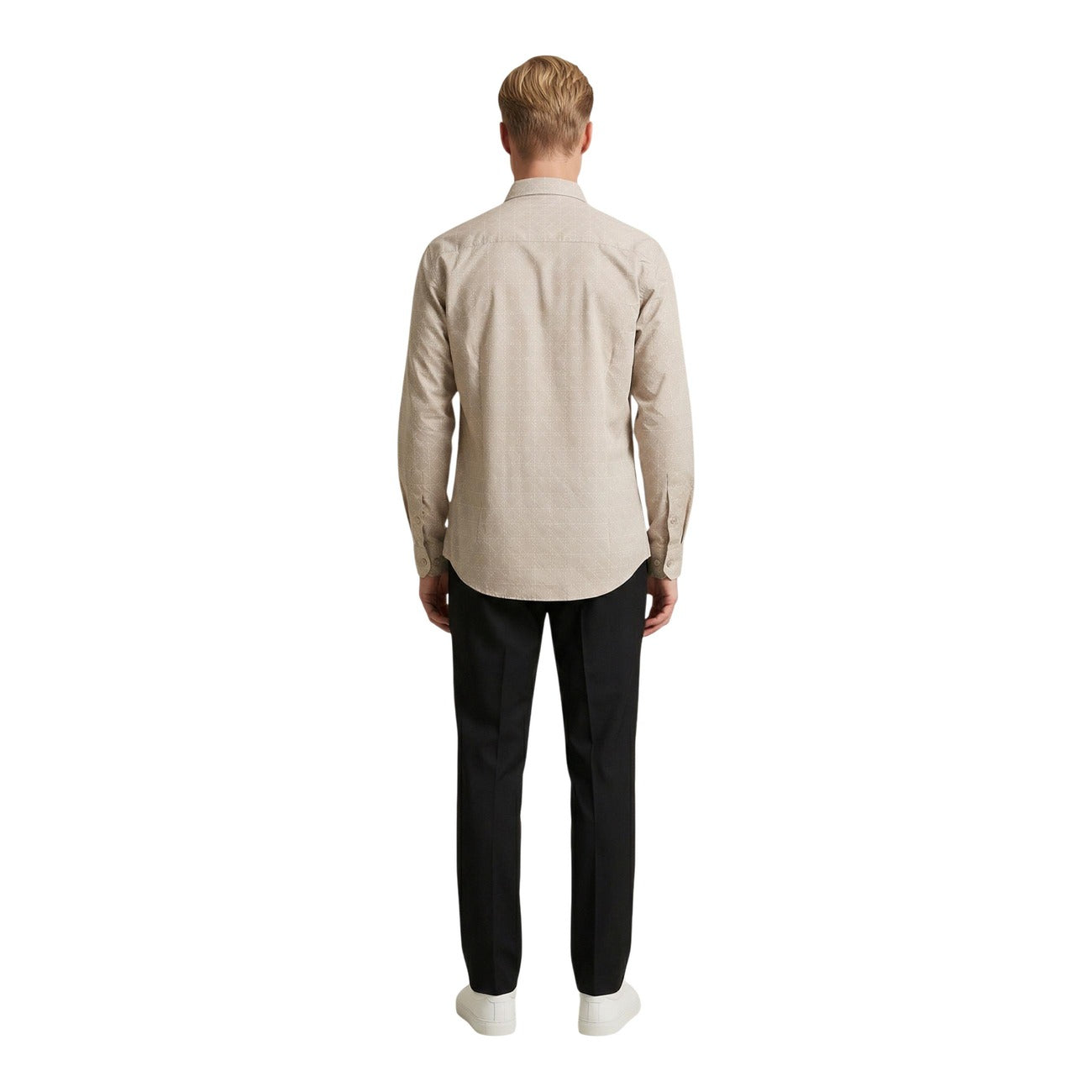Chemise homme Gianni Lupo géométrique – Beige