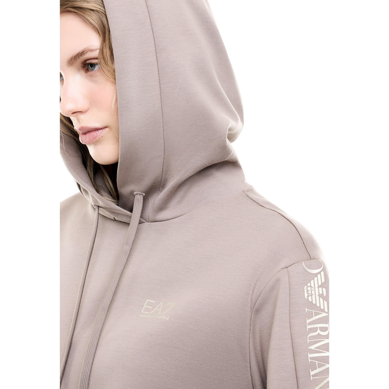 Survêtement EA7 Femme à Capuche – Beige