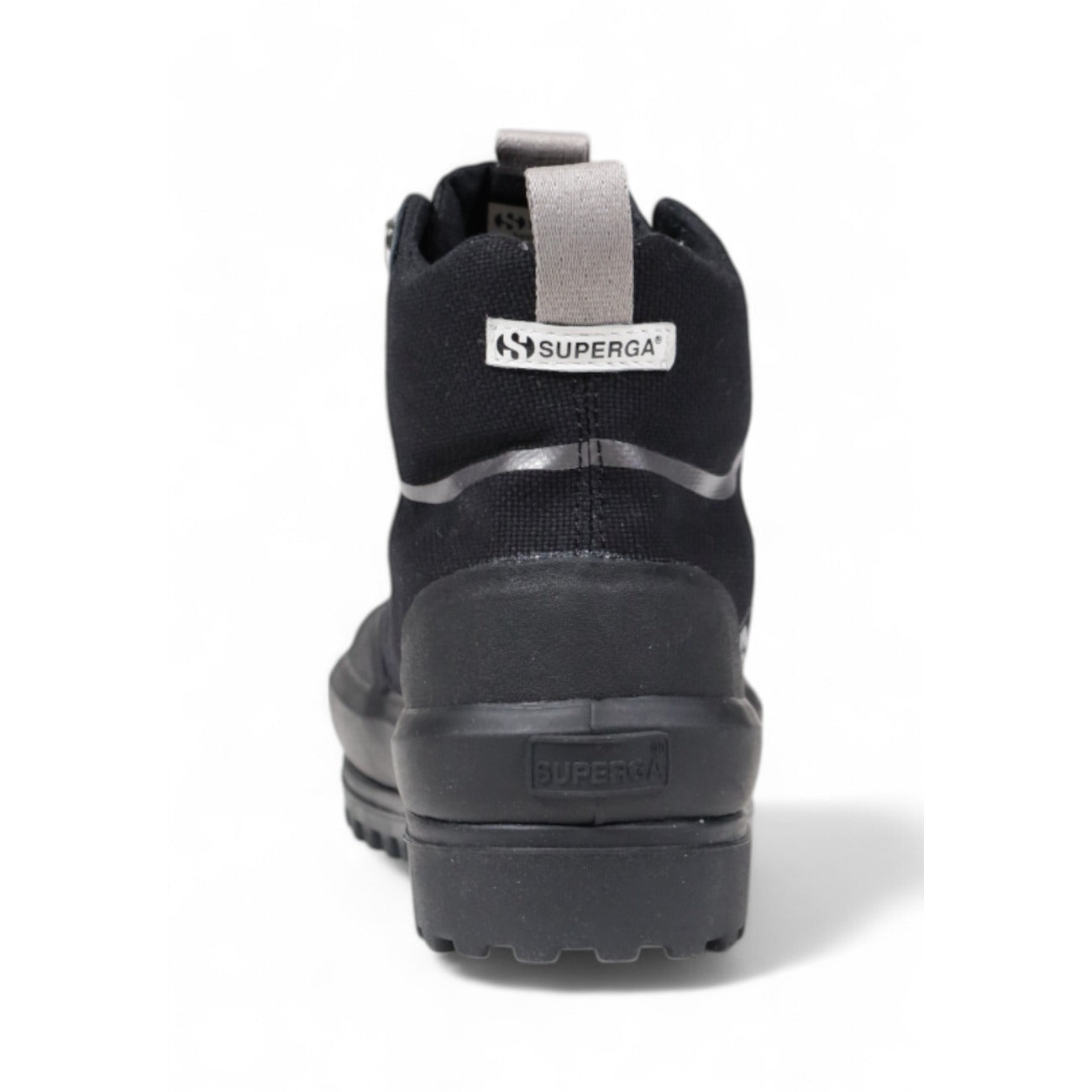 Baskets plateforme femme Superga en tissu – Noir