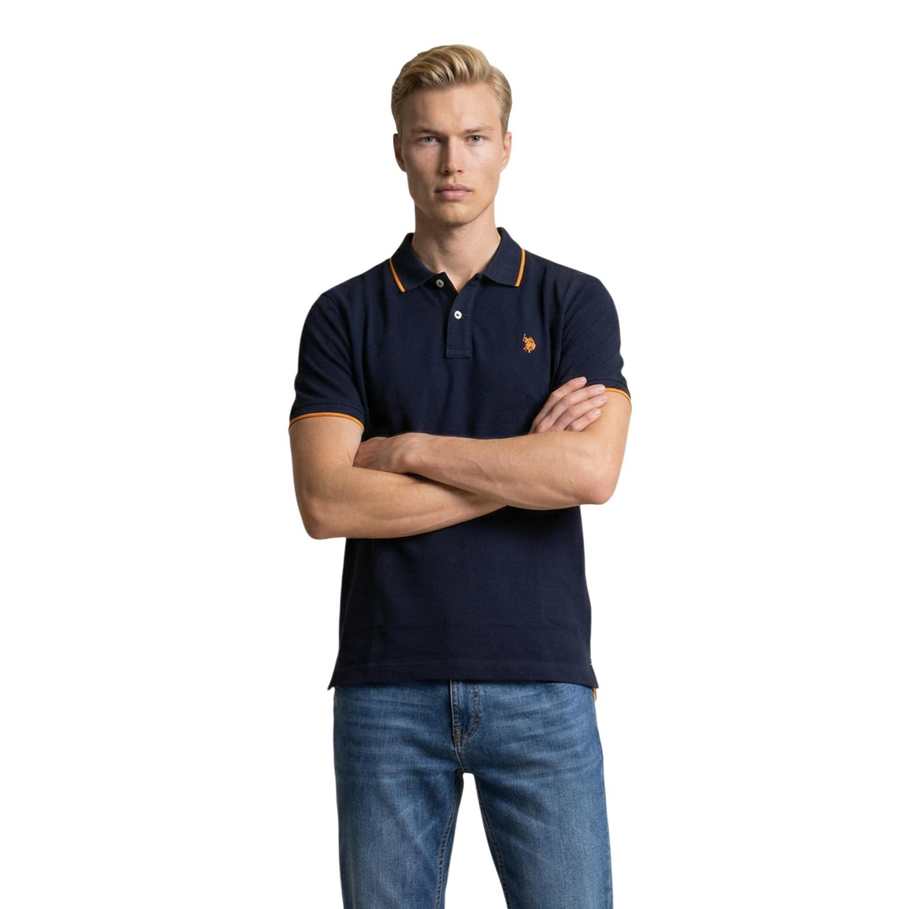 U.S. Polo Assn. Men's Cotton Polo Shirt – Black