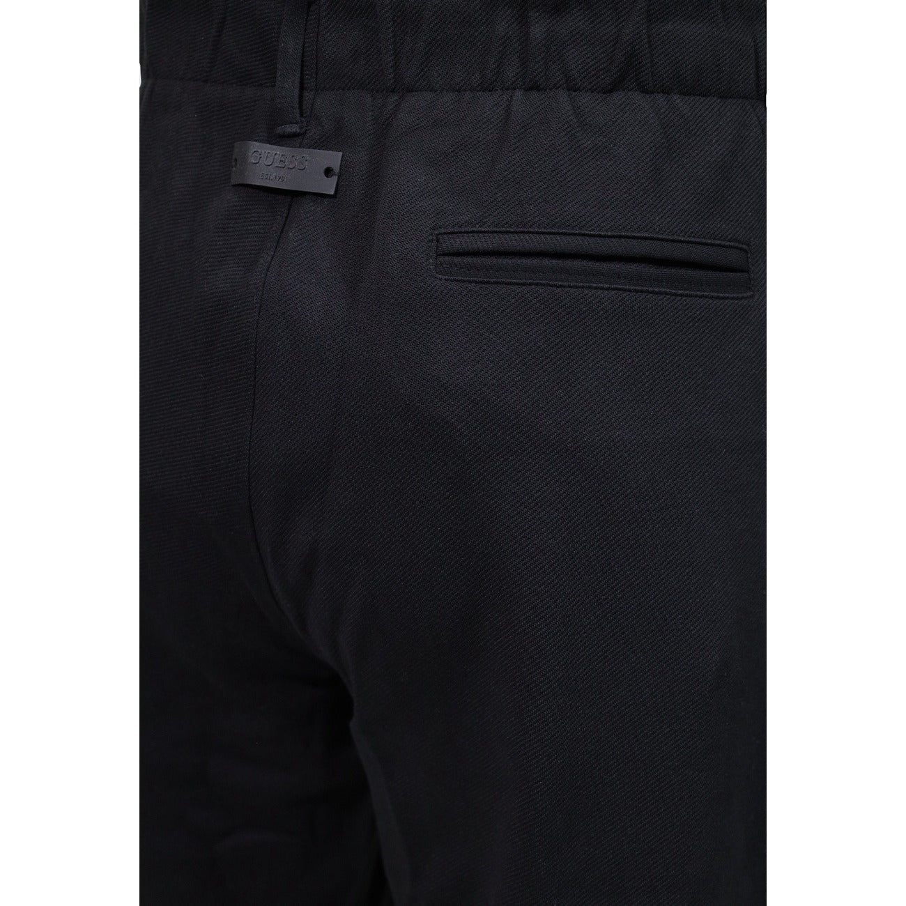 Pantalon Guess Regular Leg Diagonal Homme – Noir