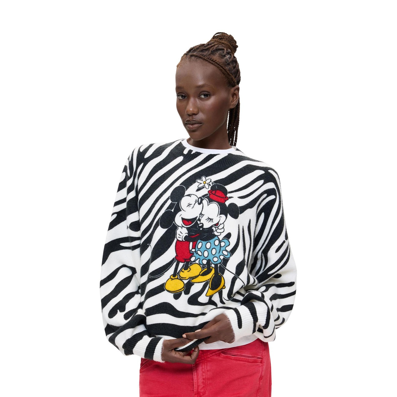 Pull femme Desigual – Noir et blanc