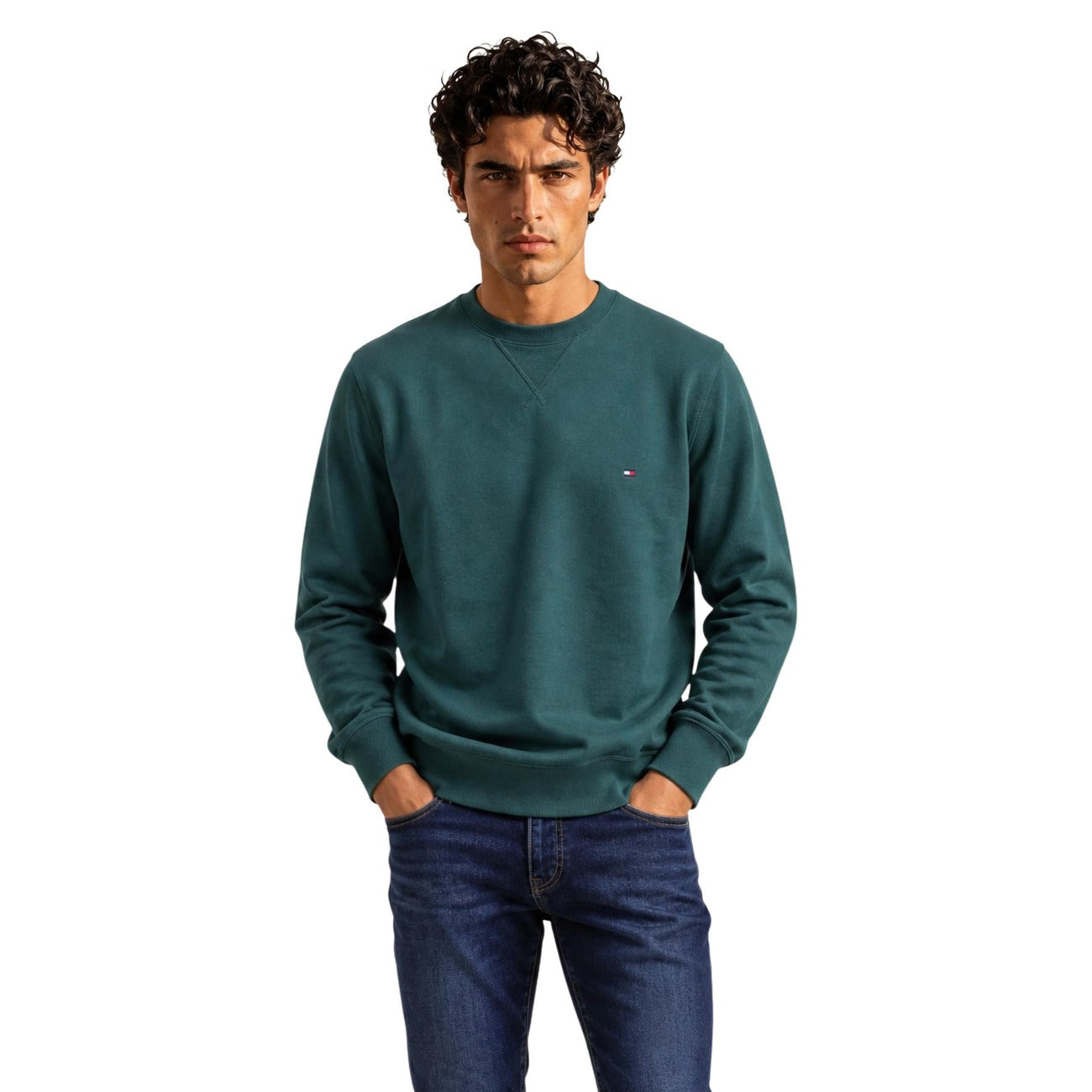Men's beige Tommy Hilfiger sweatshirt