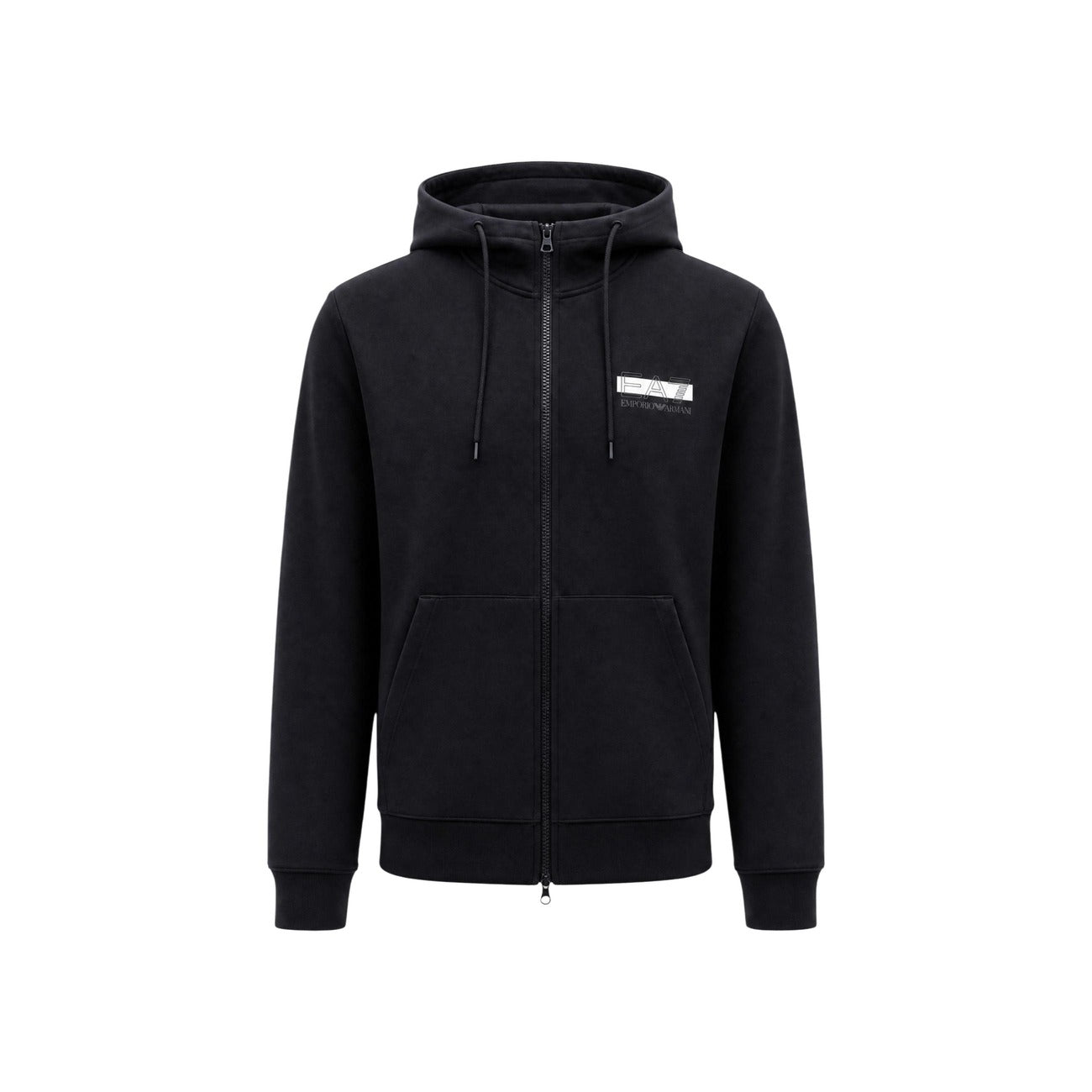 EA7 Men's Black Hooded Tracksuit
