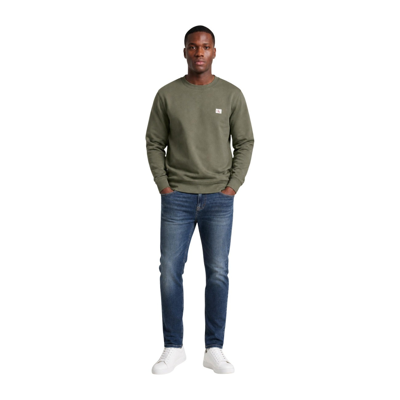 Sweat Calvin Klein Jeans Homme vert