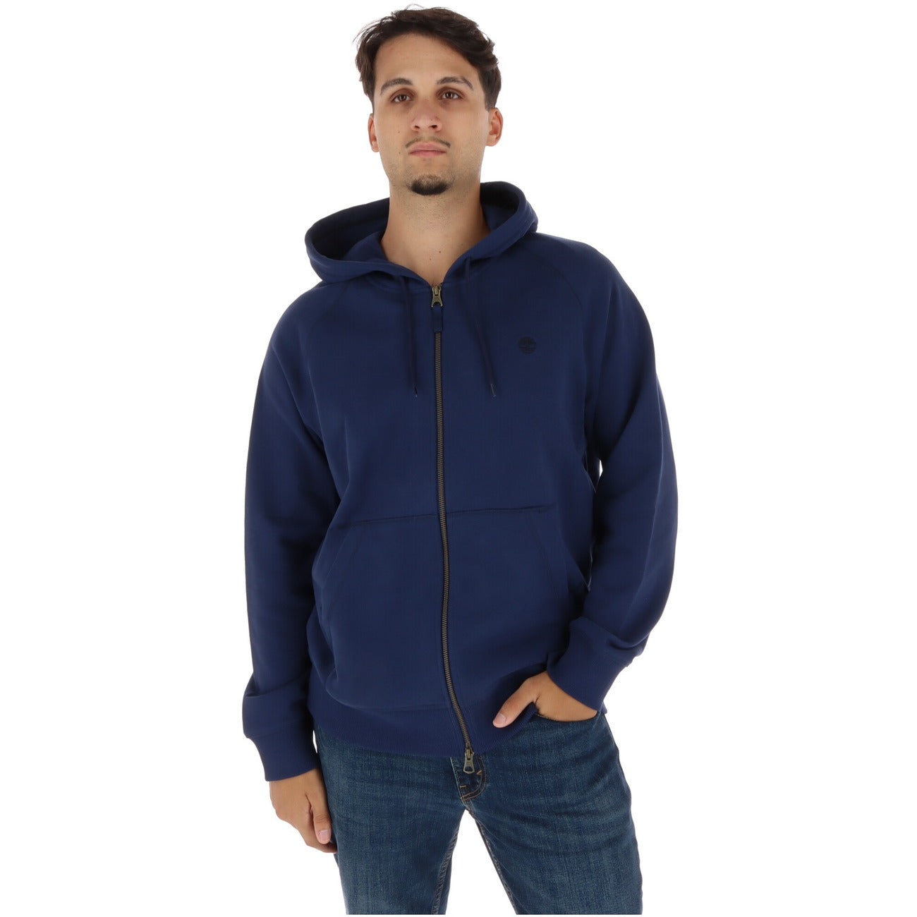 Sweat Zippé Timberland Homme à Capuche – Vert, Bleu et Marron