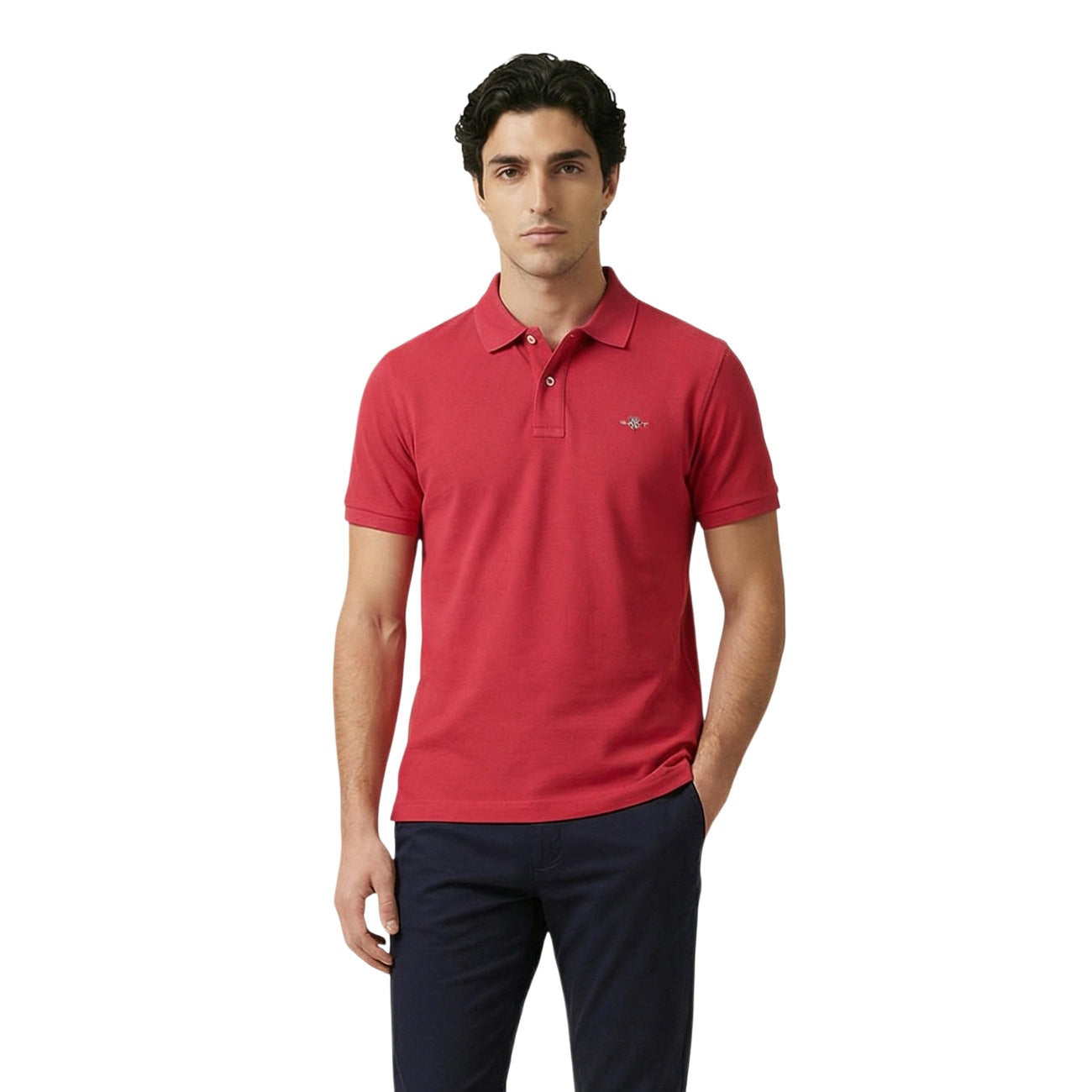 Polo homme Gant en coton stretch – Rouge