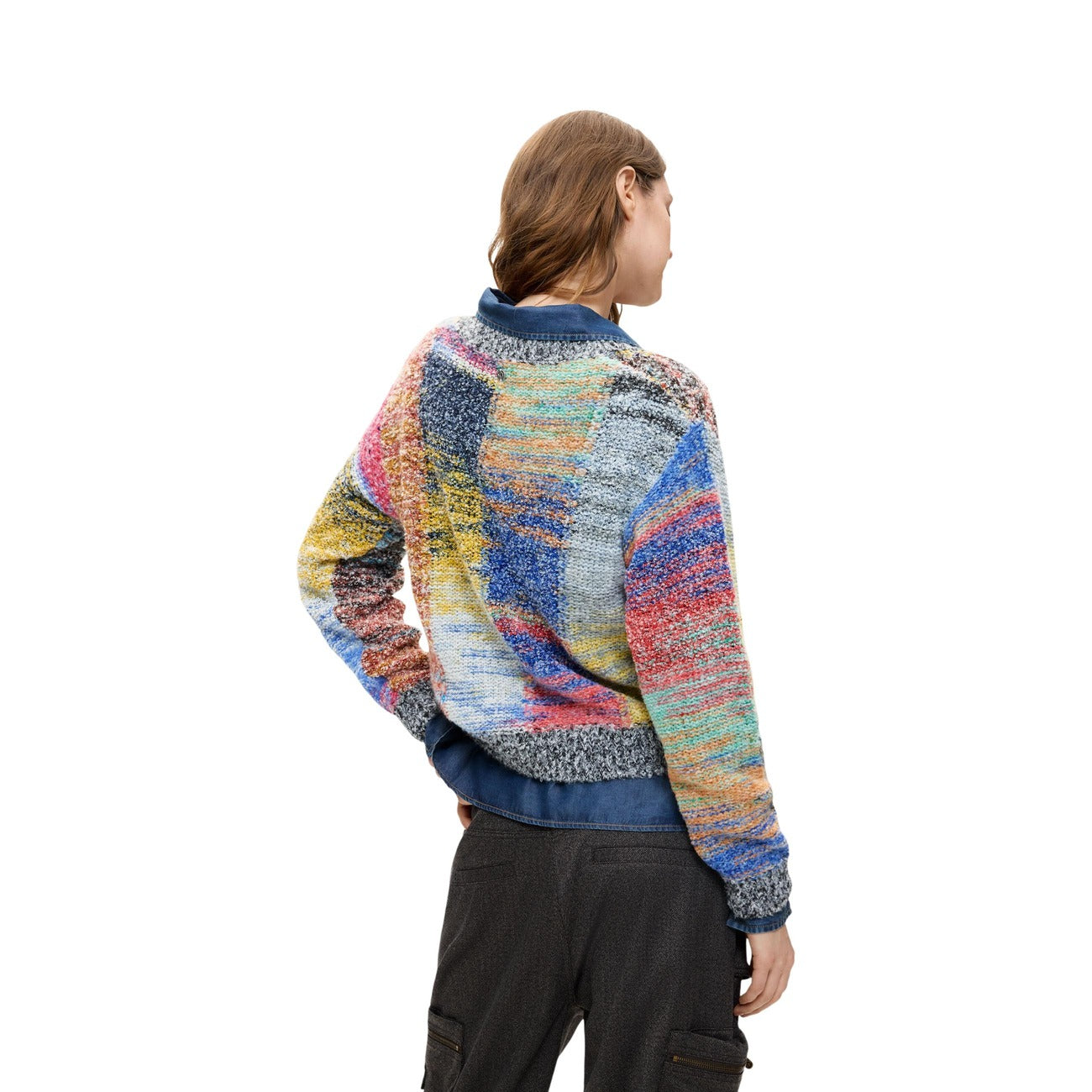 Pull femme Desigual avec laine – Rouge
