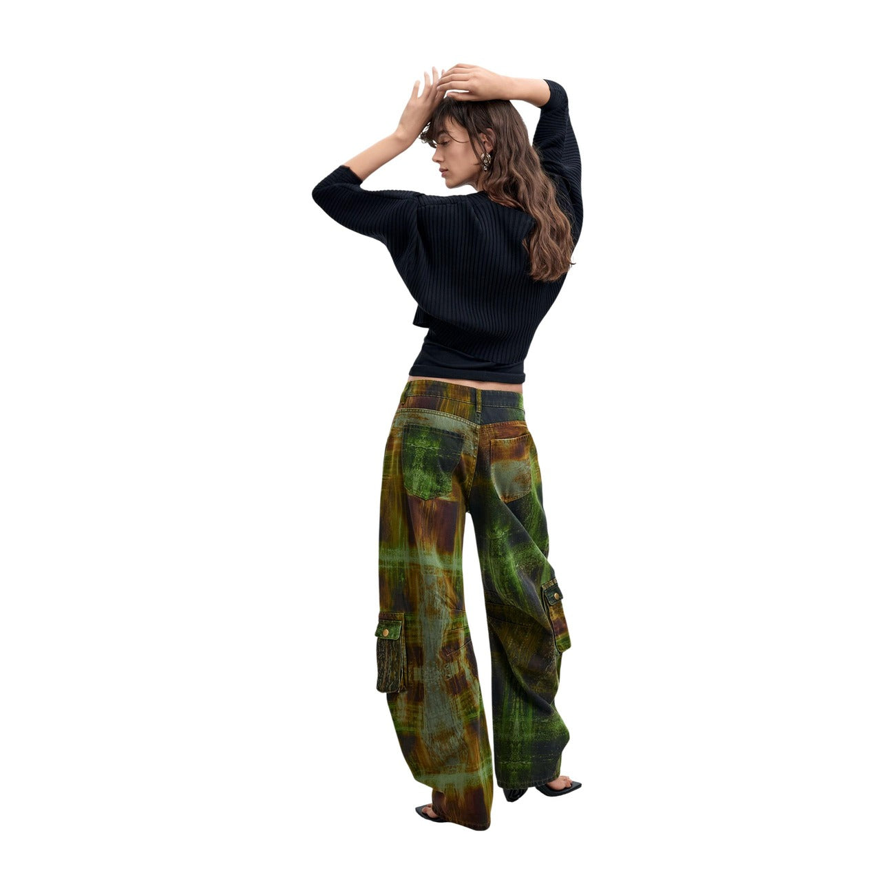 Pantalon Desigual Femme en Coton – Vert