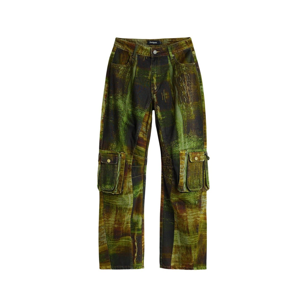 Pantalon Desigual Femme en Coton – Vert