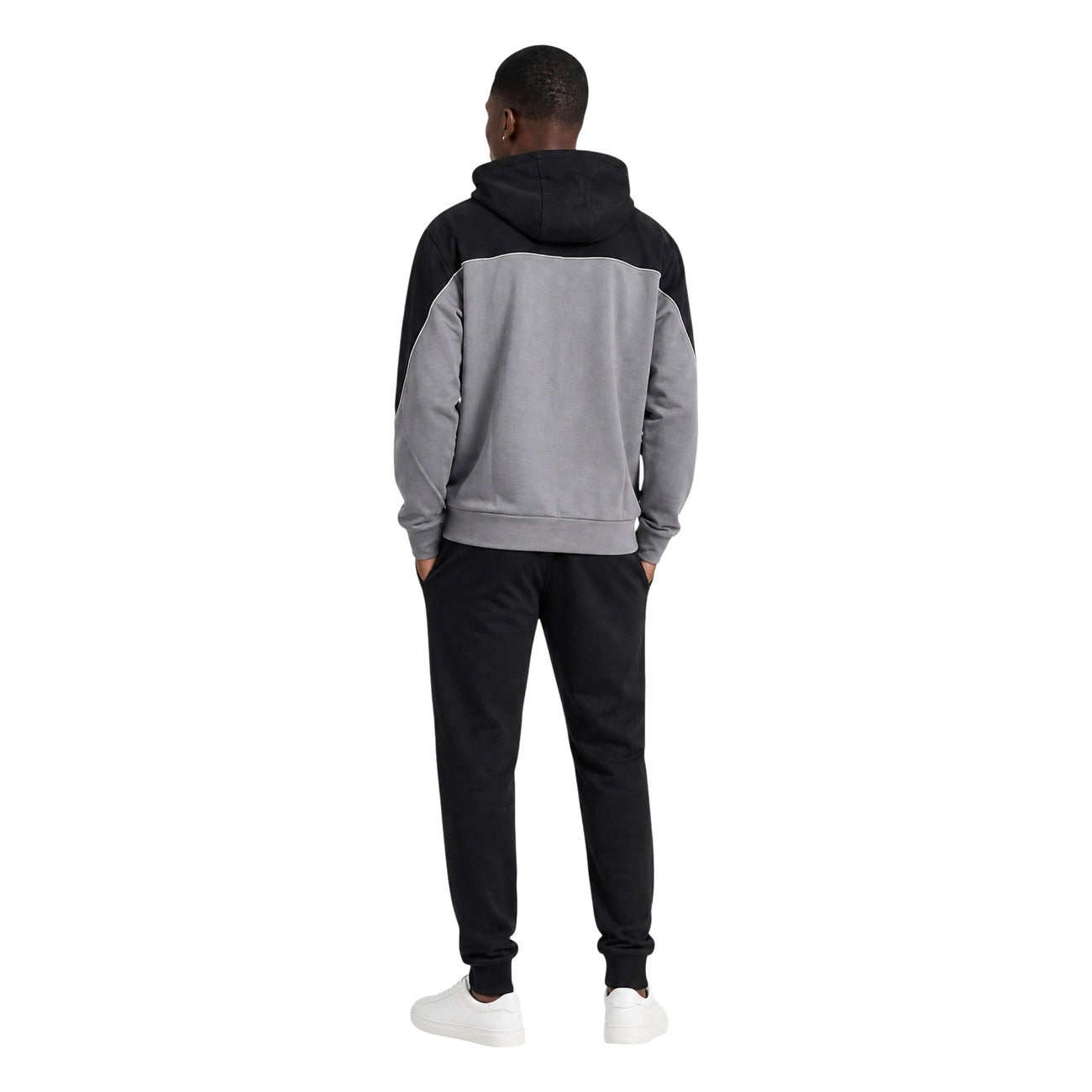 Survêtement EA7 Homme à Capuche – Gris