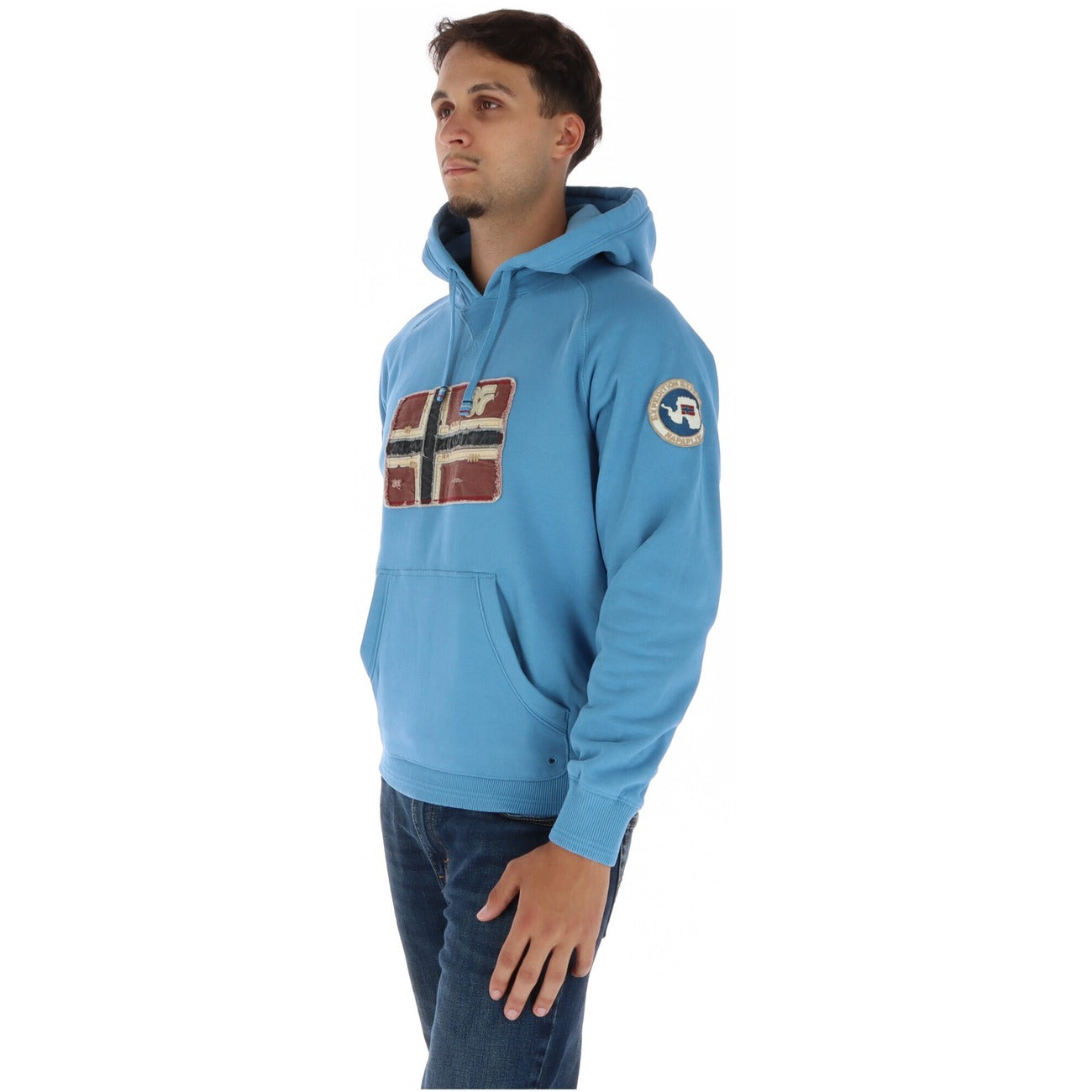 Sweat à Capuche Napapijri Homme – Bleu Azur