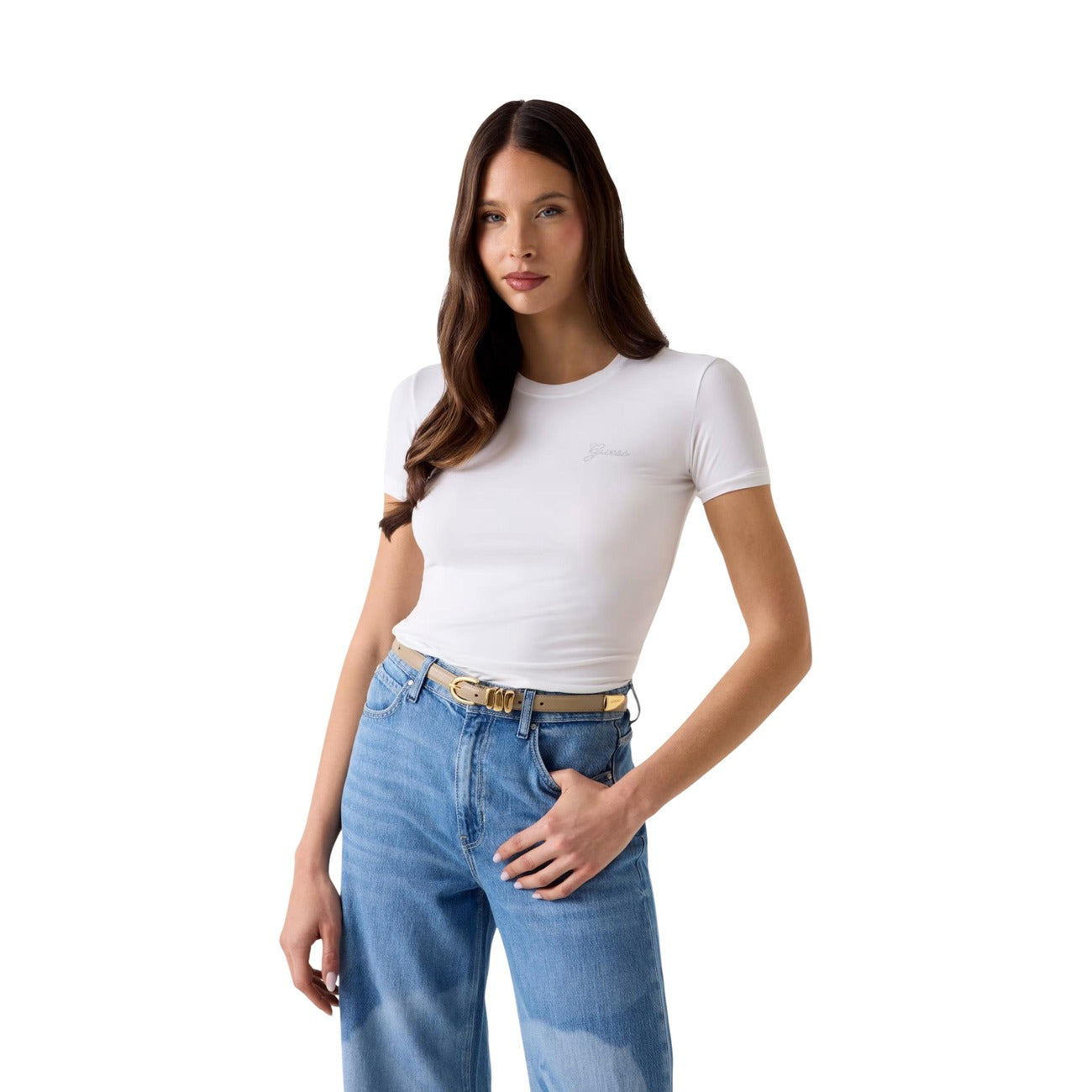 Guess Women's Modal T-shirt – White