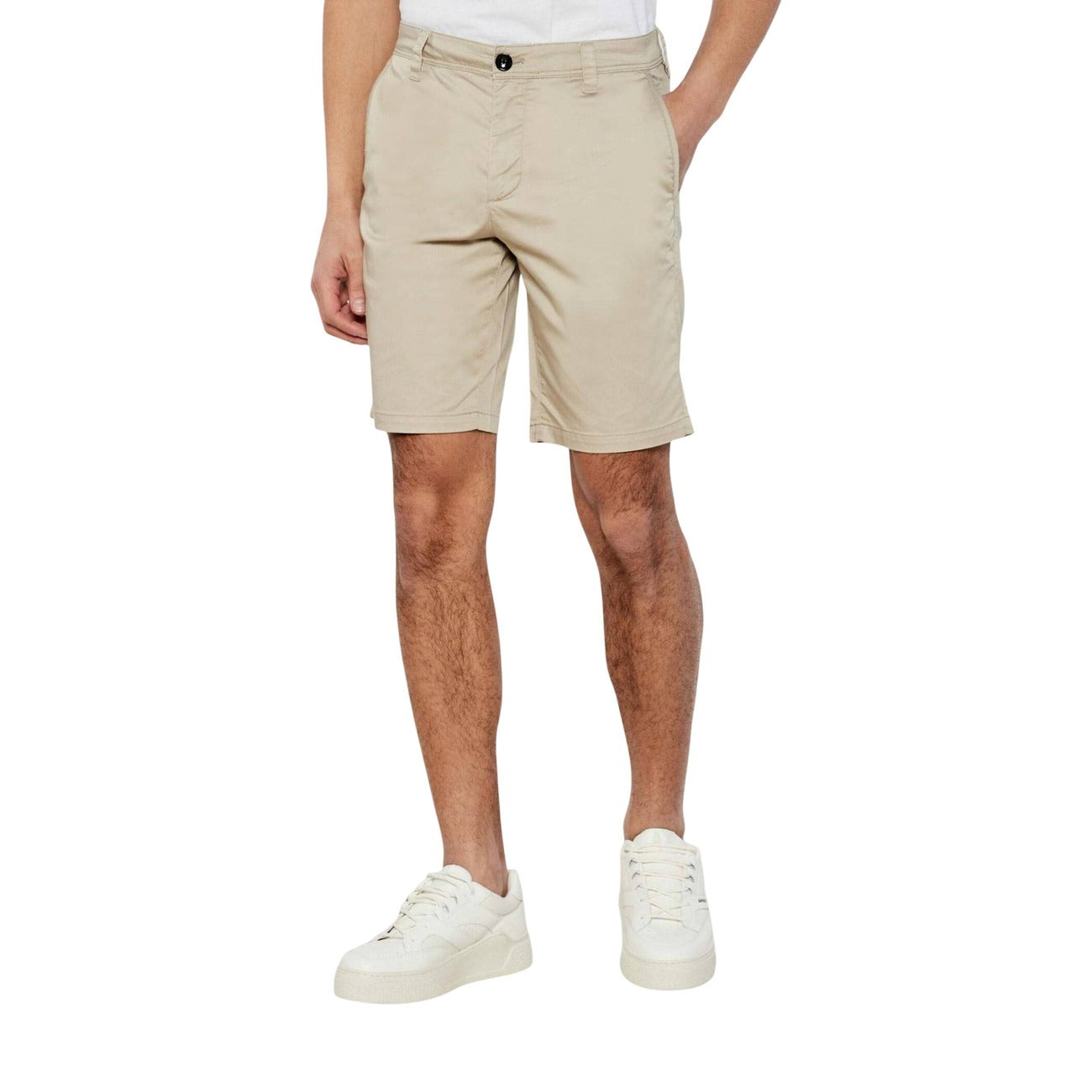 Bermuda homme Armani Exchange en coton stretch – Beige