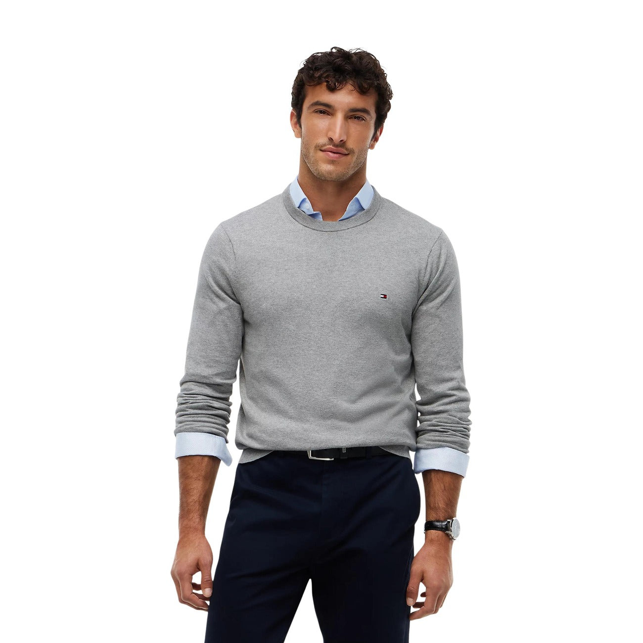 Pull homme Tommy Hilfiger coton & cachemire – Plusieurs coloris