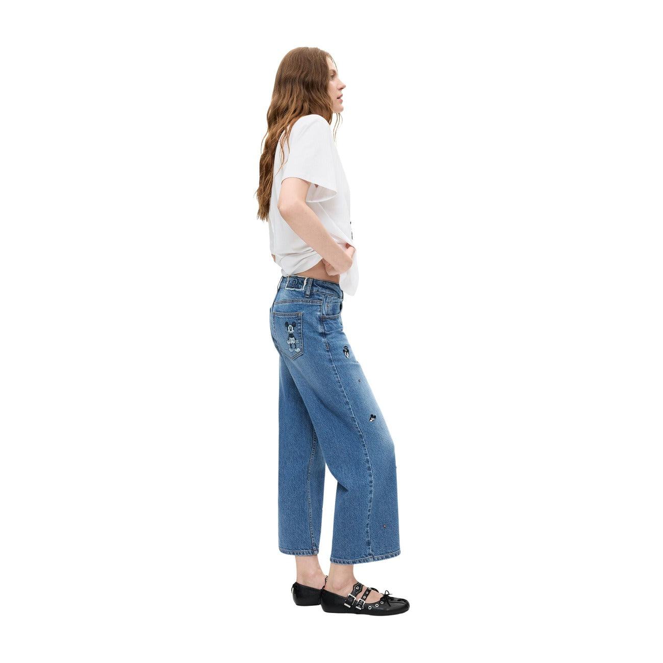 Desigual Women's Jeans with Pockets – Blue
