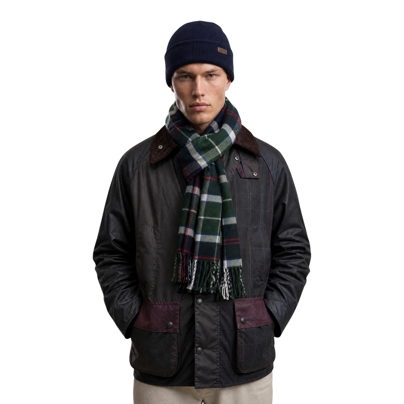 Écharpe Barbour Swinton & Galingale Homme – Bleu et Vert