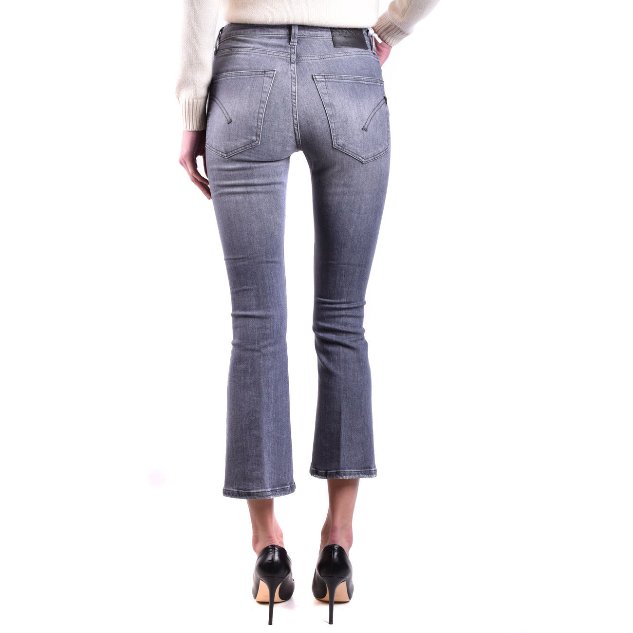 Jean femme Dondup stretch effet déchiré – Gris