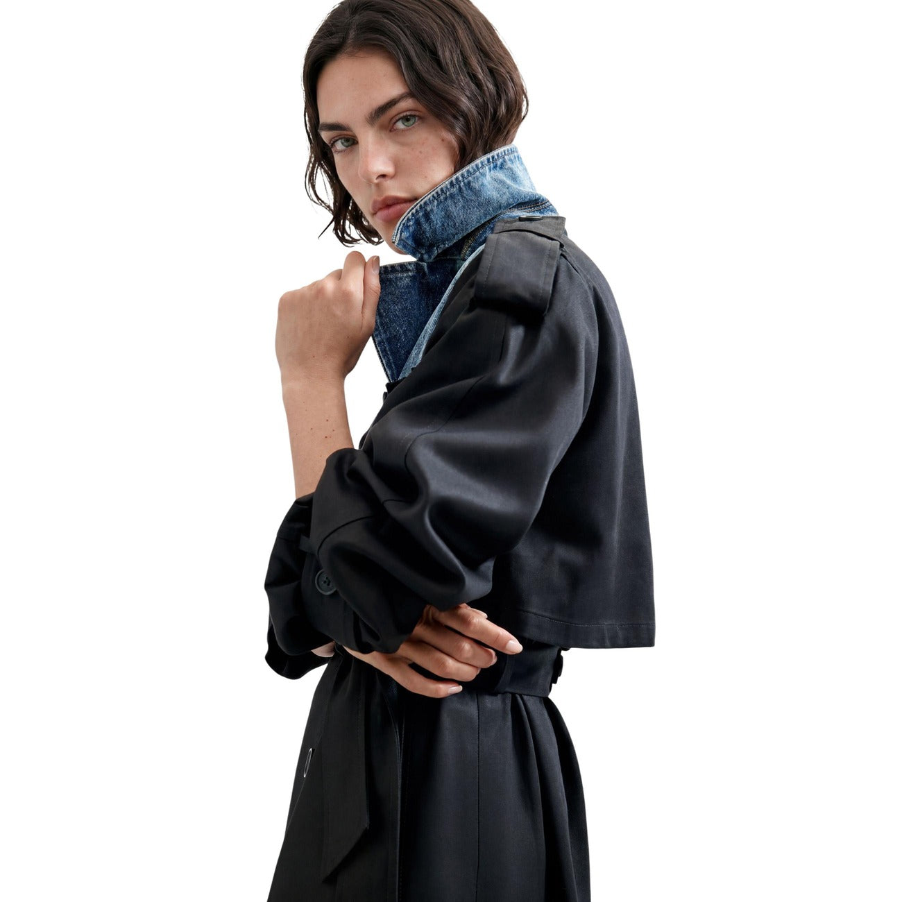 Women's Desigual cotton and lyocell jacket – Black