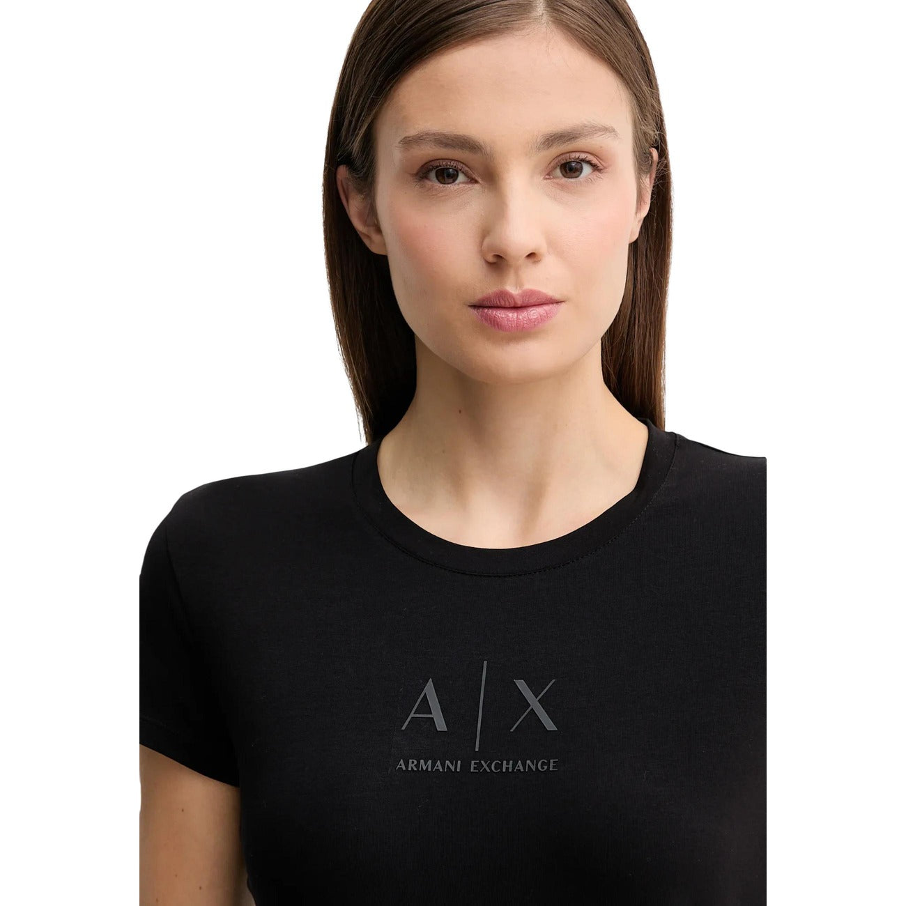 Women's black Armani Exchange T-shirt