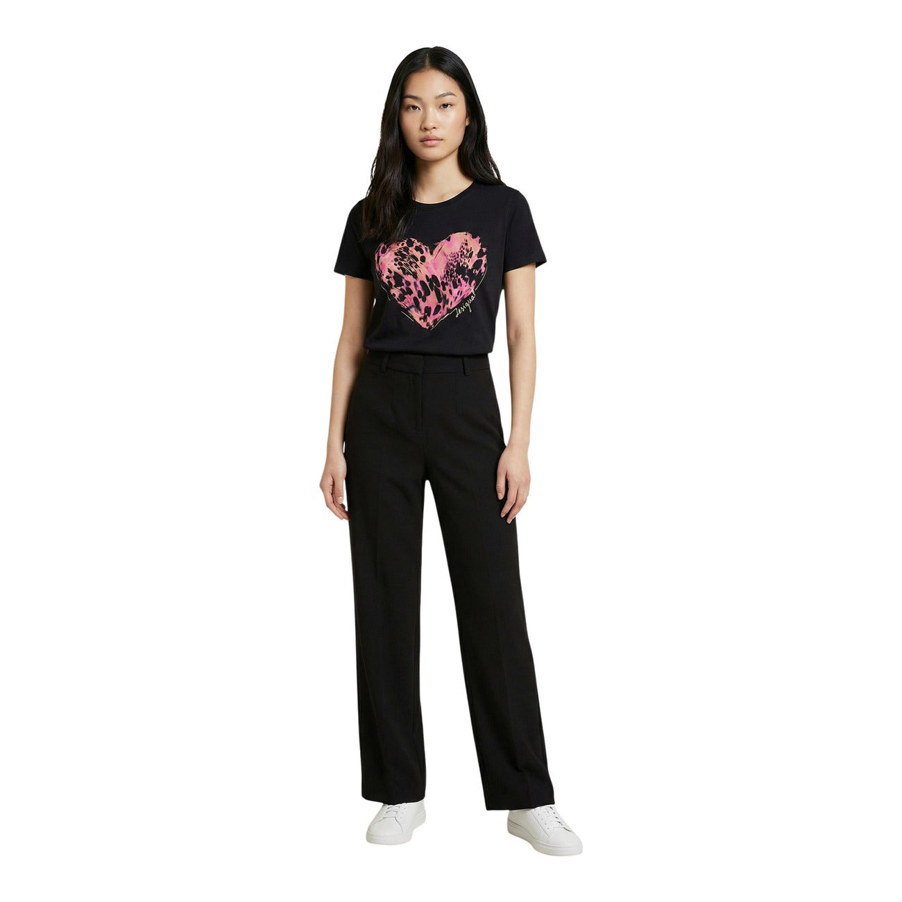 T-shirt Desigual Femme noir