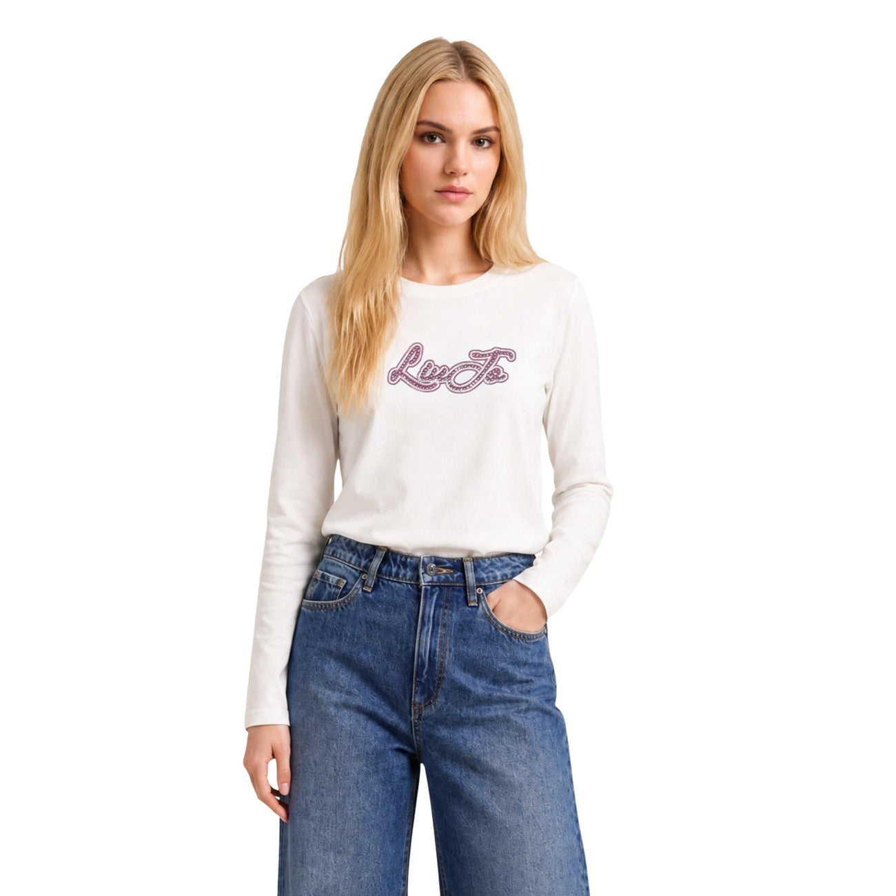 Liu Jo women's cotton T-shirt - Black