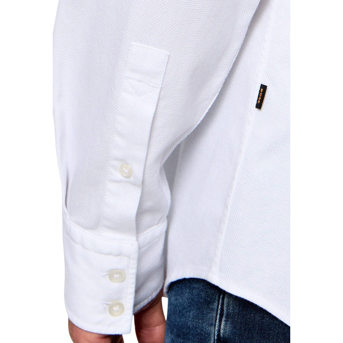Chemise Boss Homme Coton Stretch – Blanche