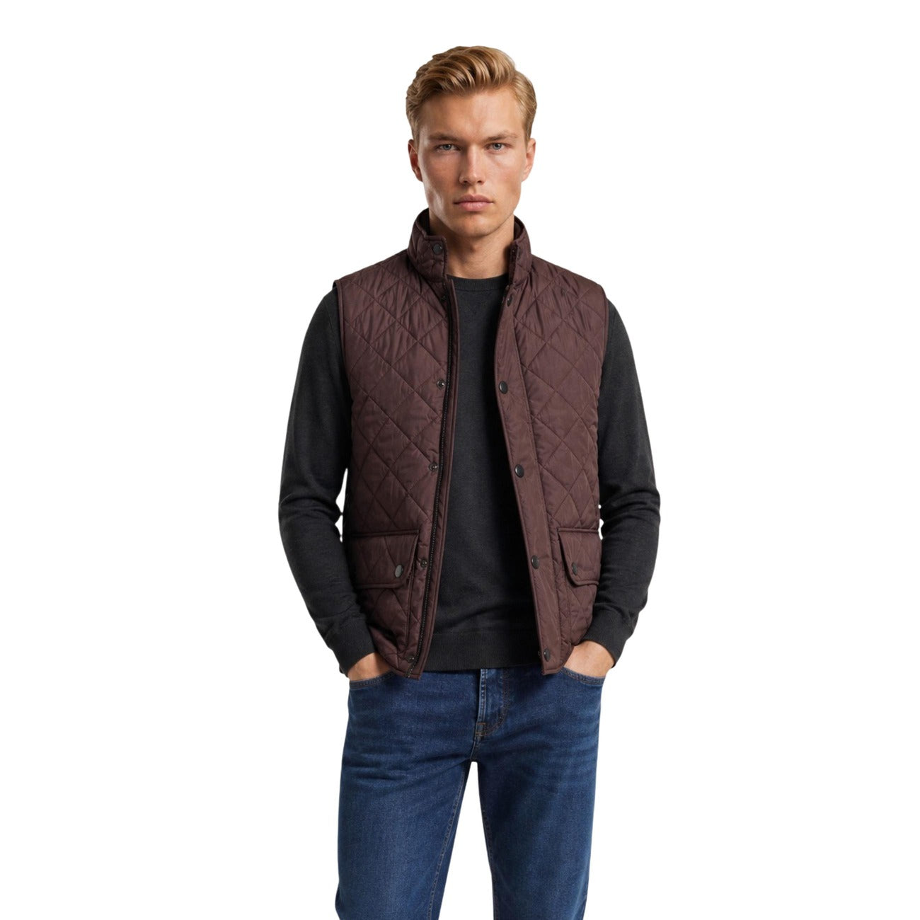 Gilet Barbour New Lowerdale Homme – Marron
