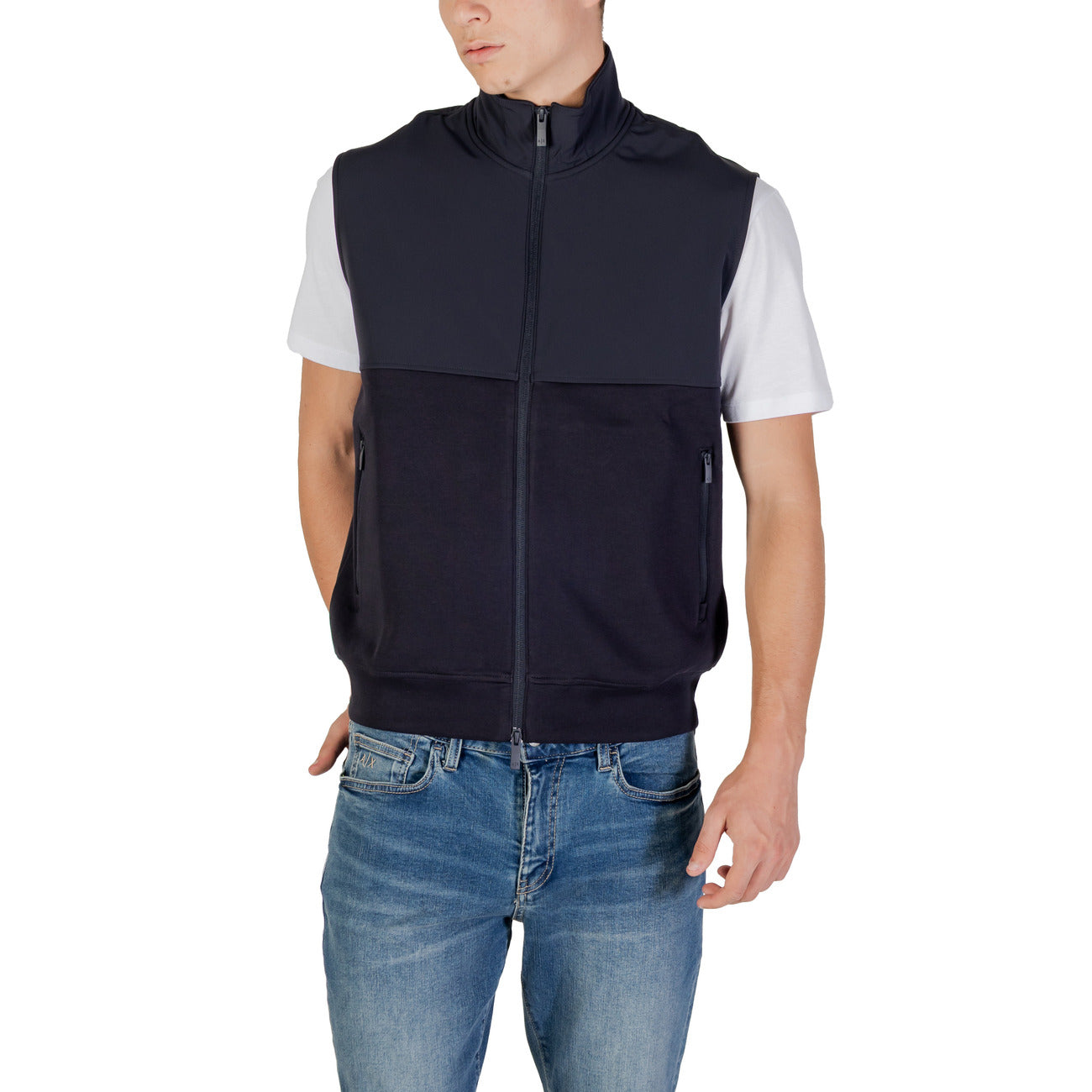 Sweat sans manches Armani Exchange Homme bleu