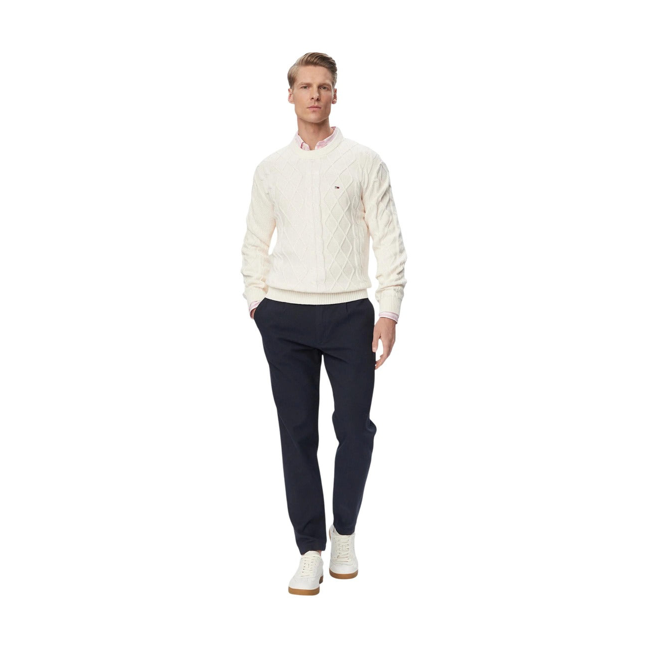 Men's white Tommy Hilfiger Jeans sweater