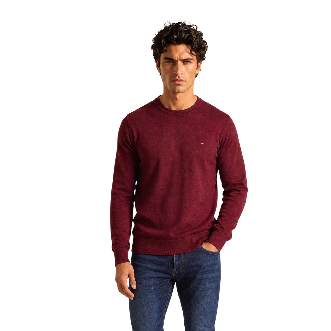 Pull homme Tommy Hilfiger coton & cachemire – Plusieurs coloris