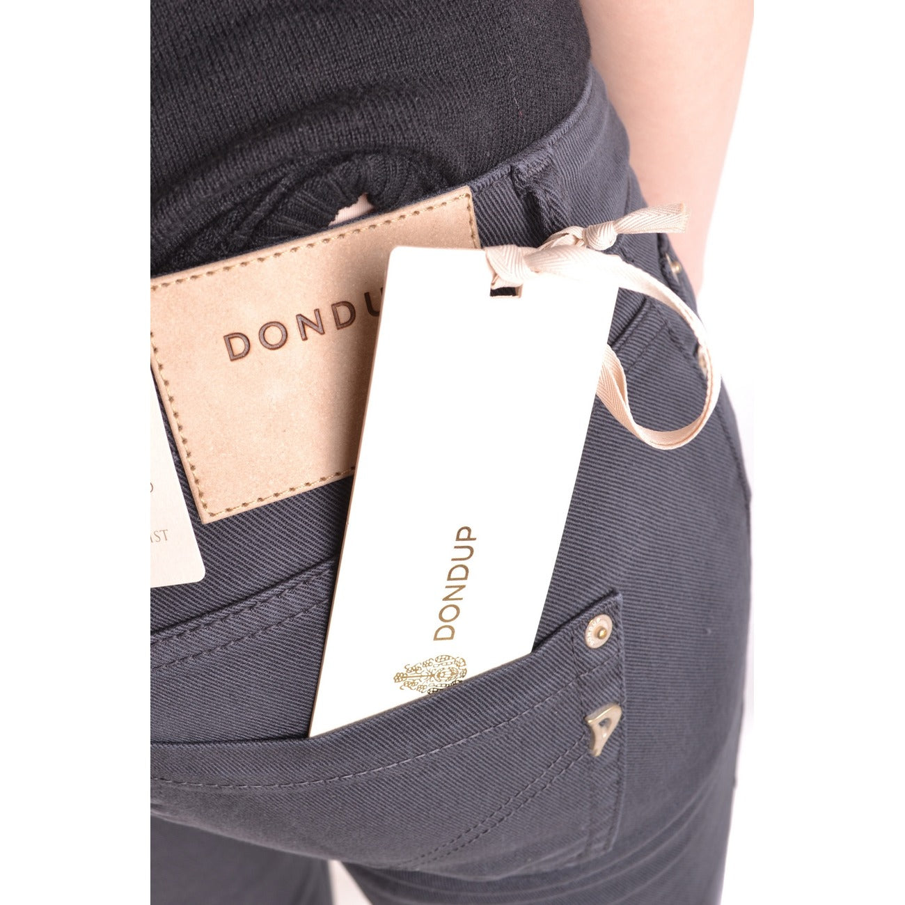 Jean femme Dondup en coton stretch – Gris
