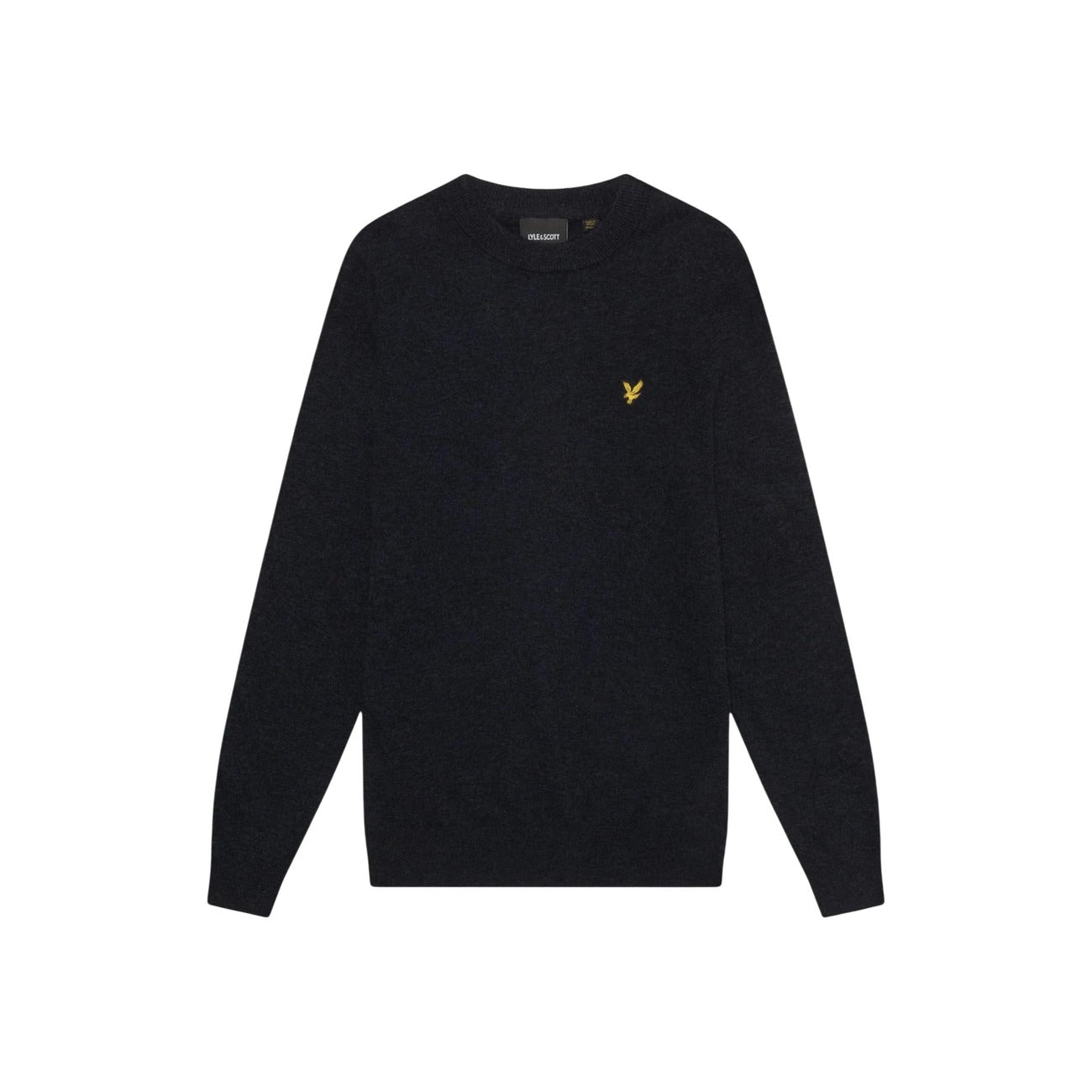 Pull Lyle & Scott Homme en Laine – Bleu/Noir