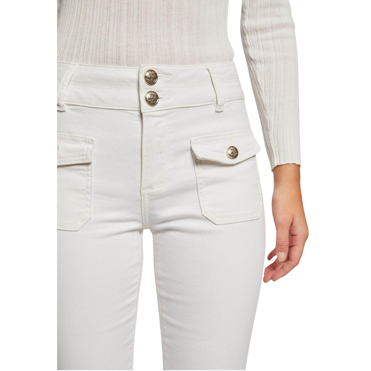 Morgan Women's Stretch Jeans – White