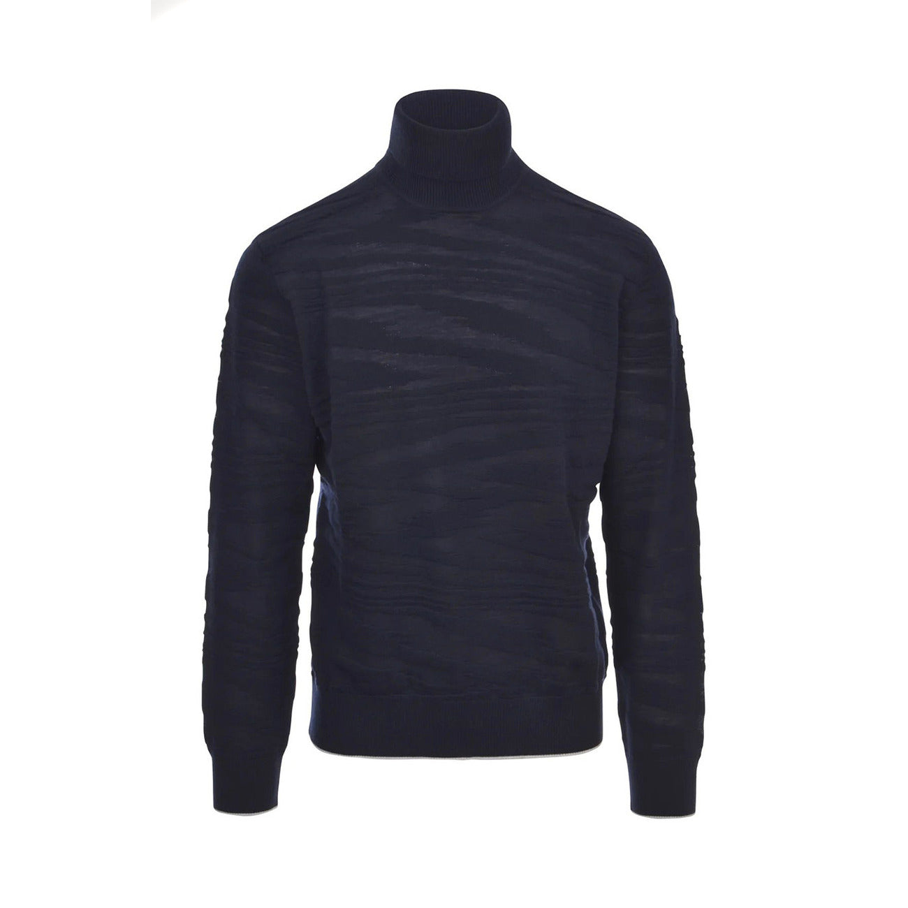 Pull col montant homme Missoni en laine – Bleu