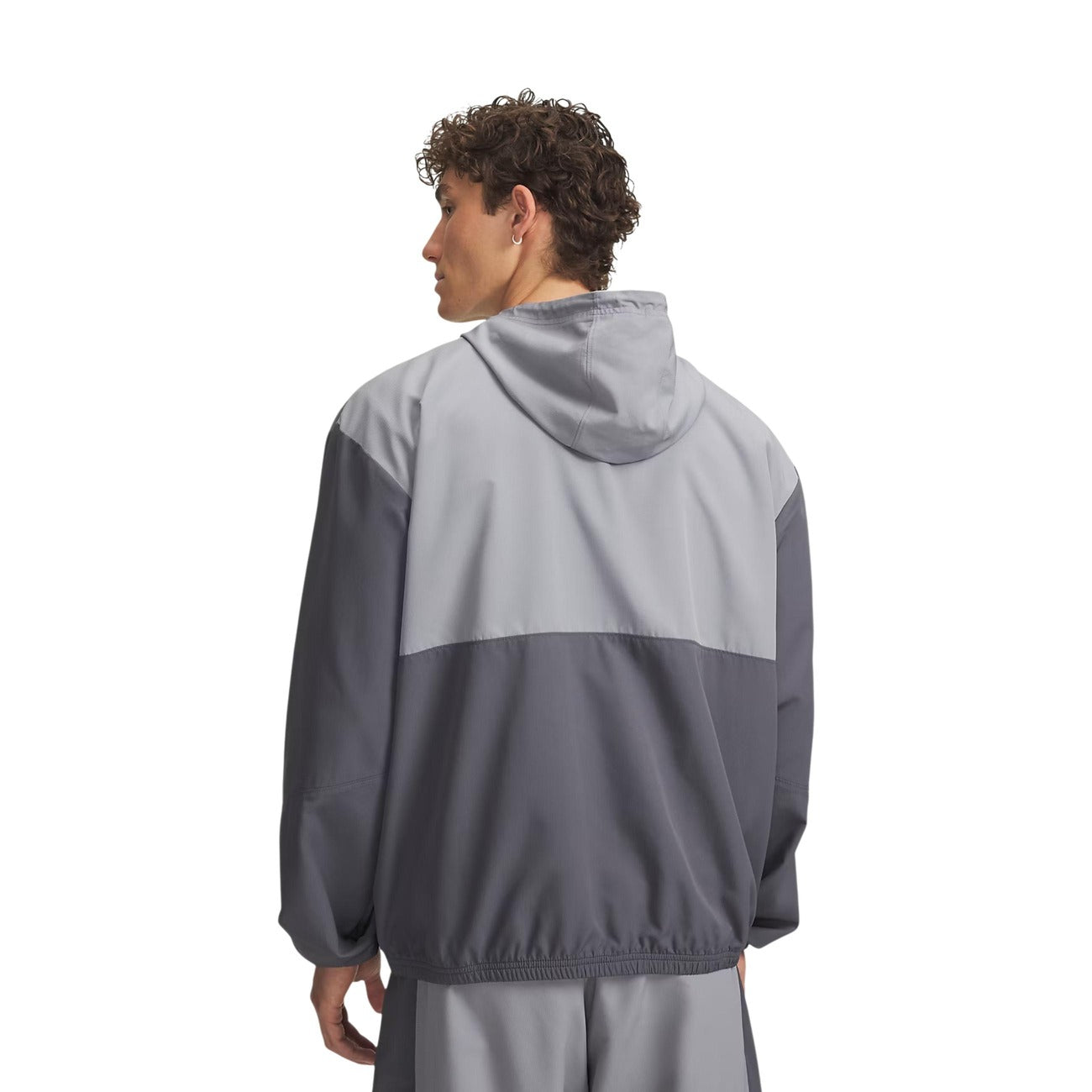 Veste à capuche Under Armour Rival Woven Homme – Gris