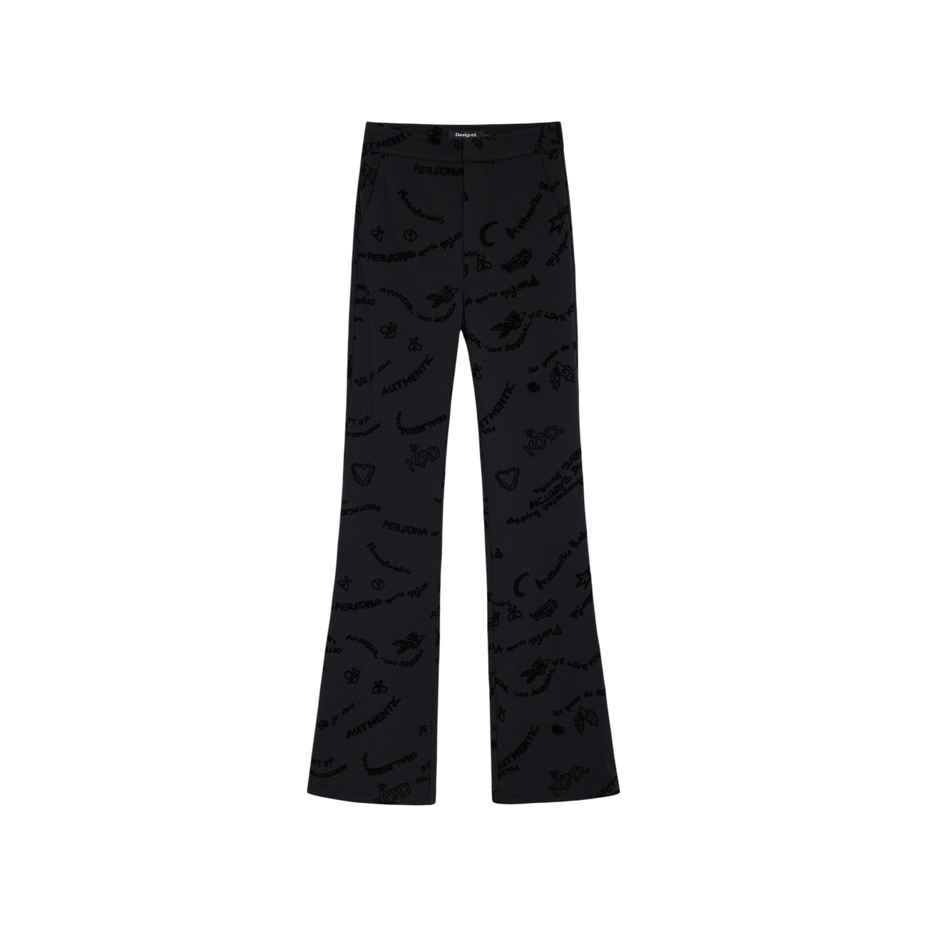 Pantalon Desigual Femme Imprimé – Noir