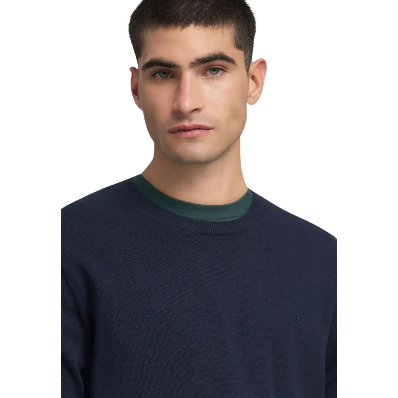 Men's Replay Cotton Jumper – Blue