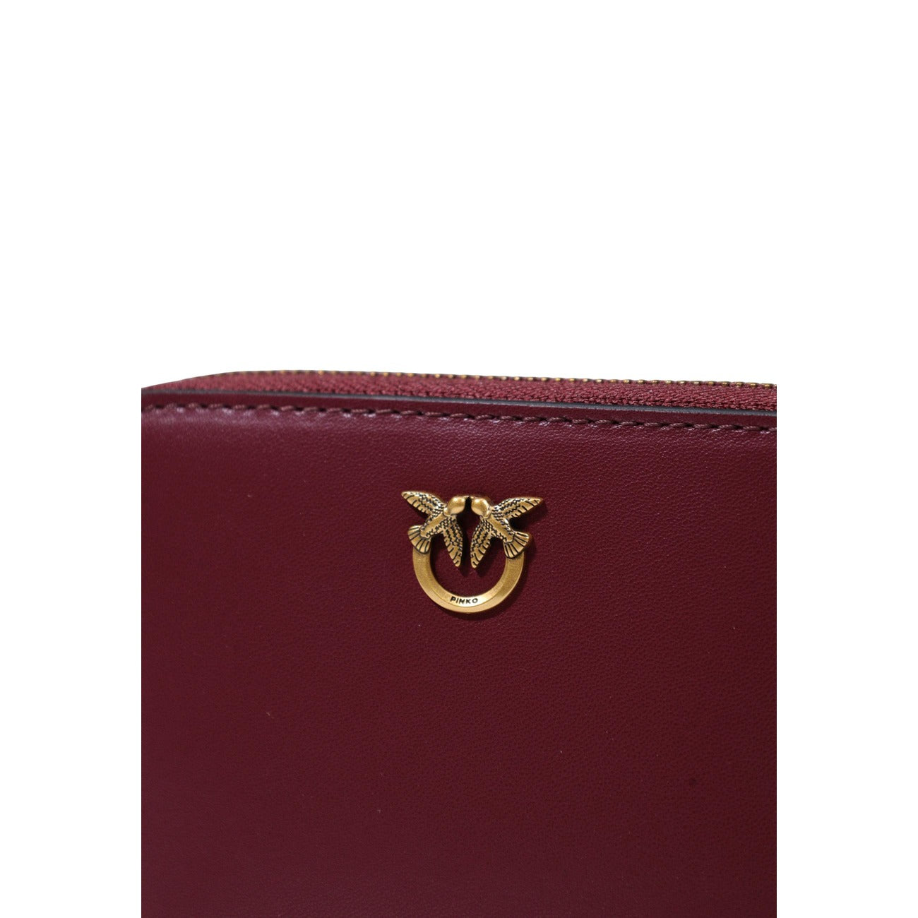 Pinko Women's Leather Wallet – Bordeaux