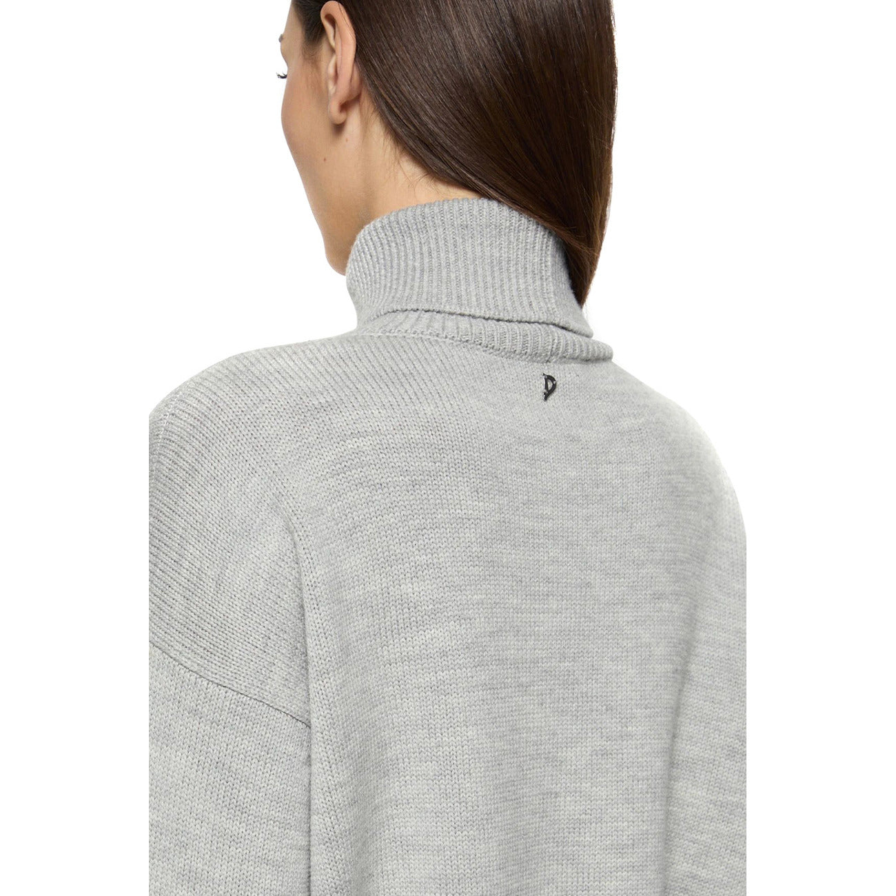 Dondup women's high neck wool sweater – Grey
