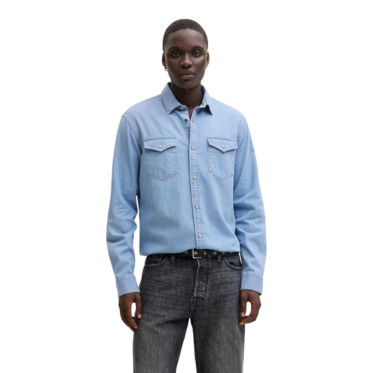 Chemise Jack & Jones Homme bleue en jean