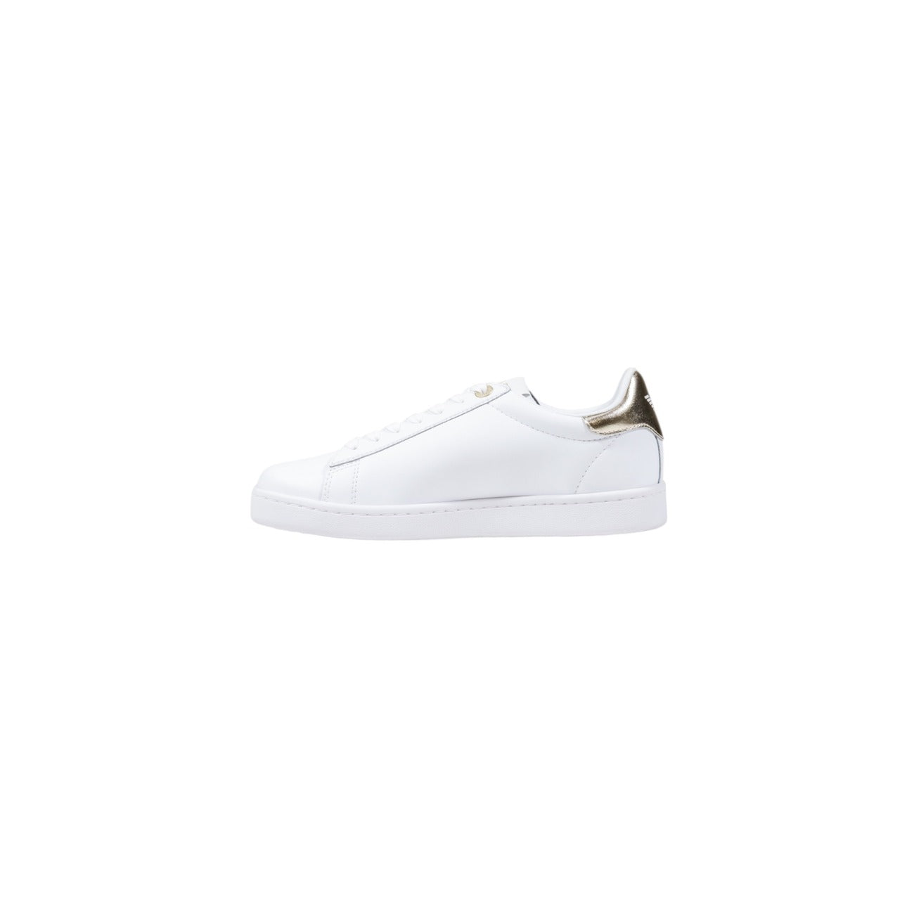 EA7 – Baskets Femme Dorées en Cuir