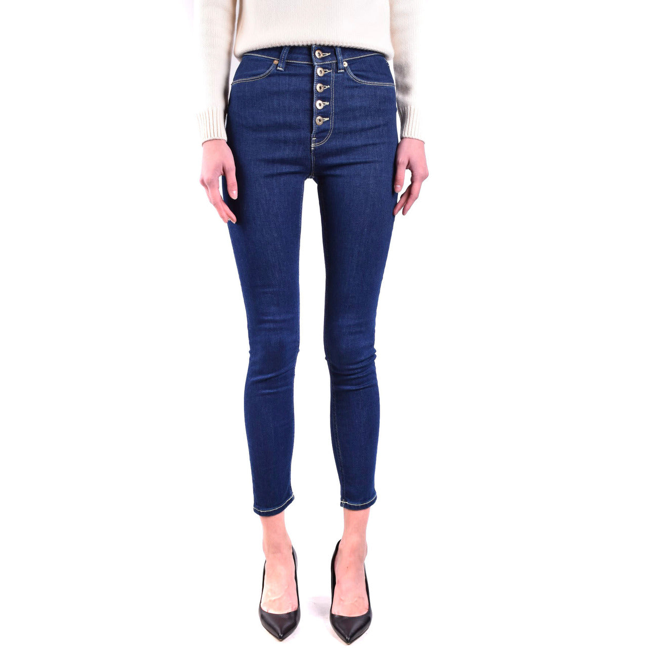 Jean femme Dondup en coton stretch – Bleu