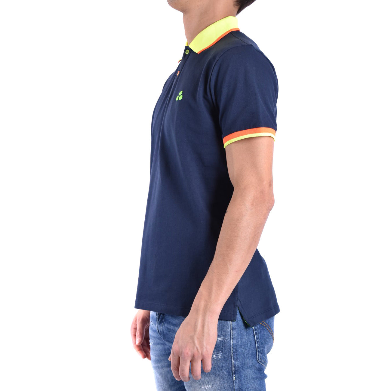 Men's Peuterey stretch cotton polo shirt – Blue